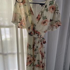White floral dress